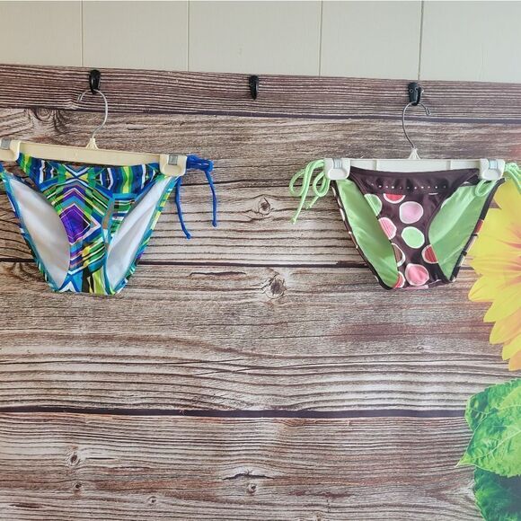 Since / Splits bikini Bottoms set of ( 2 ) medium NWT - Picture 1 of 12